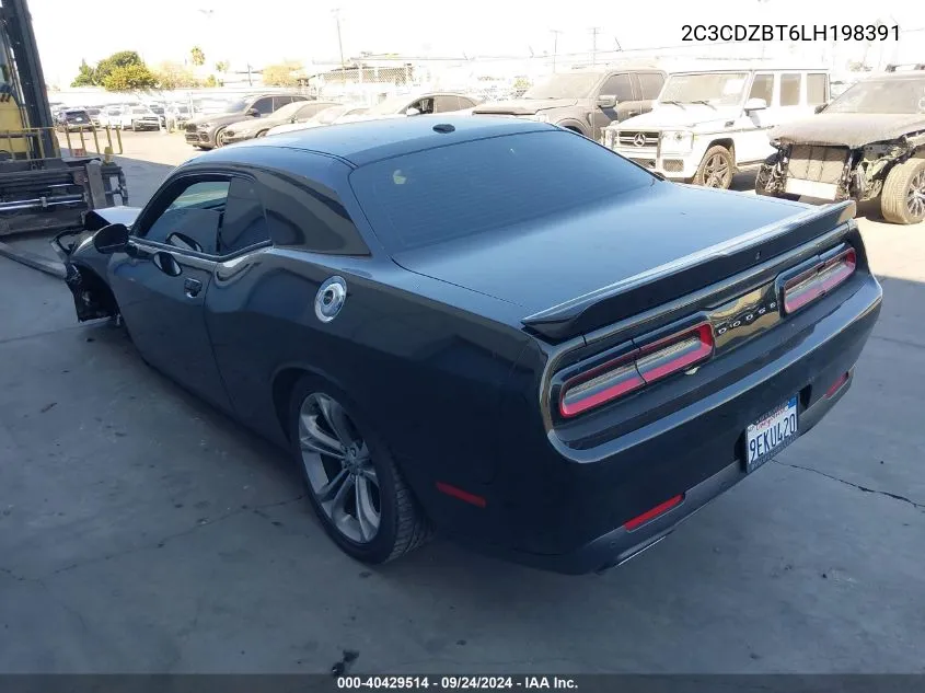 2020 Dodge Challenger R/T VIN: 2C3CDZBT6LH198391 Lot: 40429514