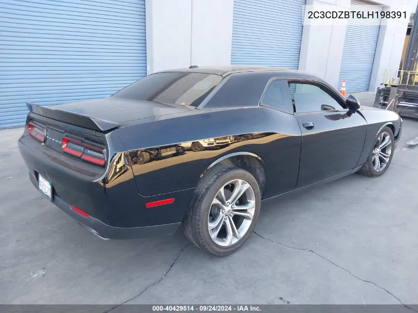 2020 Dodge Challenger R/T VIN: 2C3CDZBT6LH198391 Lot: 40429514