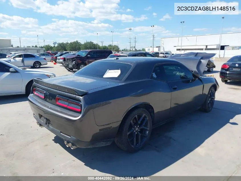 2020 Dodge Challenger Sxt VIN: 2C3CDZAG8LH148516 Lot: 40442092