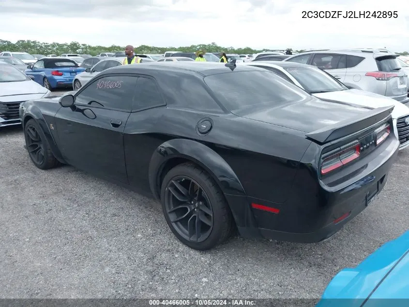 2020 Dodge Challenger R/T Scat Pack Widebody VIN: 2C3CDZFJ2LH242895 Lot: 40466005