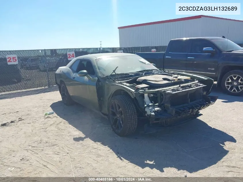 2020 Dodge Challenger Sxt VIN: 2C3CDZAG3LH132689 Lot: 40485166