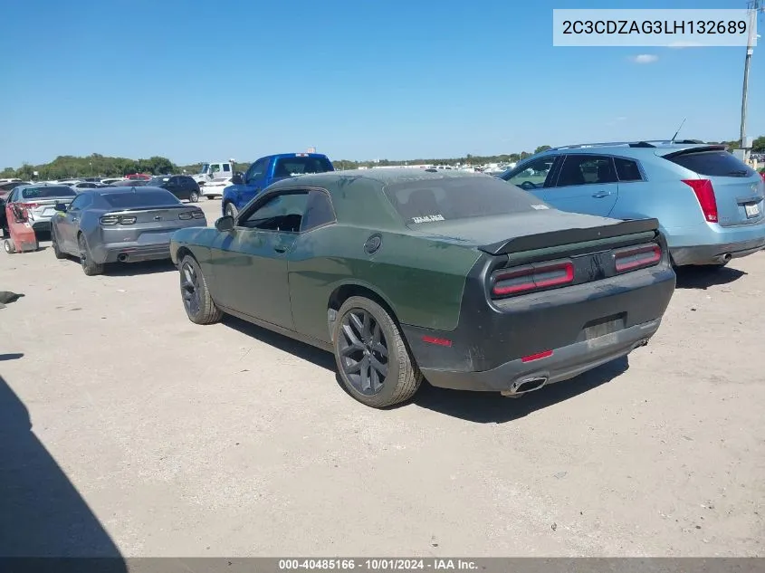 2020 Dodge Challenger Sxt VIN: 2C3CDZAG3LH132689 Lot: 40485166