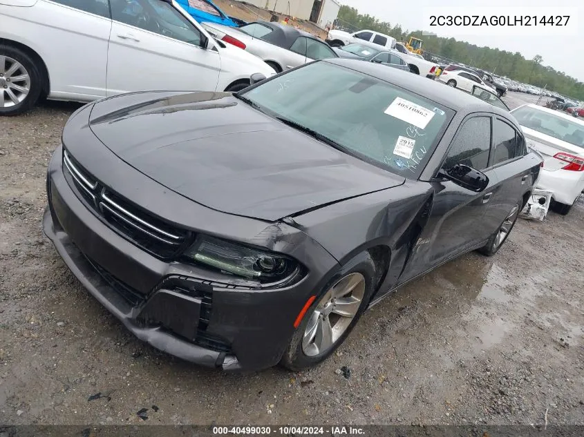 2020 Dodge Challenger Sxt VIN: 2C3CDZAG0LH214427 Lot: 40499030