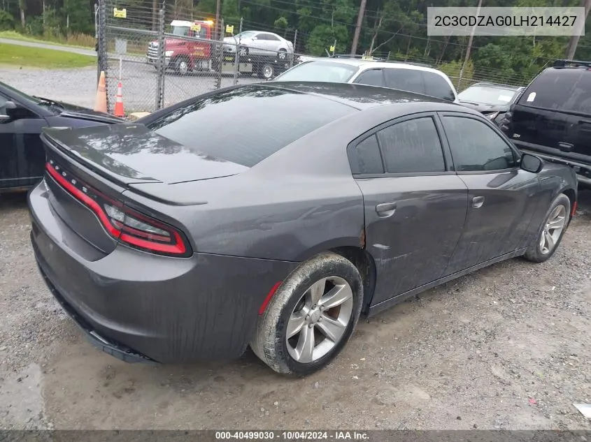 2020 Dodge Challenger Sxt VIN: 2C3CDZAG0LH214427 Lot: 40499030