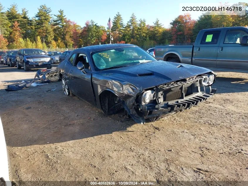 2020 Dodge Challenger Sxt VIN: 2C3CDZGG0LH146718 Lot: 40532636