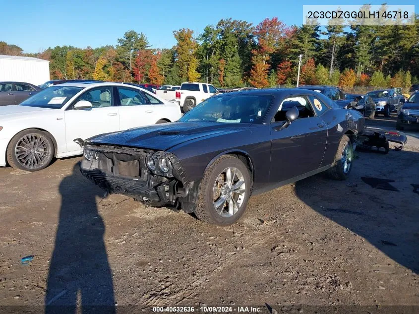 2020 Dodge Challenger Sxt VIN: 2C3CDZGG0LH146718 Lot: 40532636