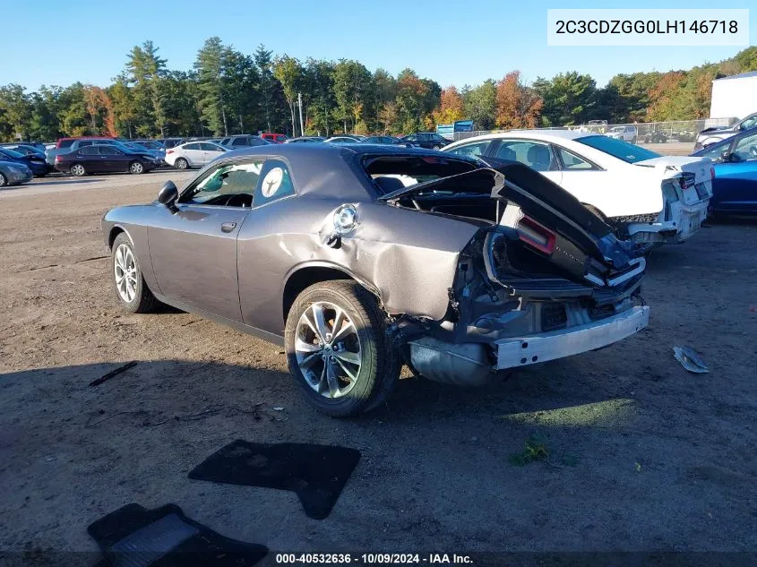 2020 Dodge Challenger Sxt VIN: 2C3CDZGG0LH146718 Lot: 40532636