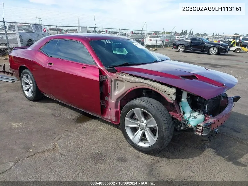 2020 Dodge Challenger Sxt VIN: 2C3CDZAG9LH113161 Lot: 40535632