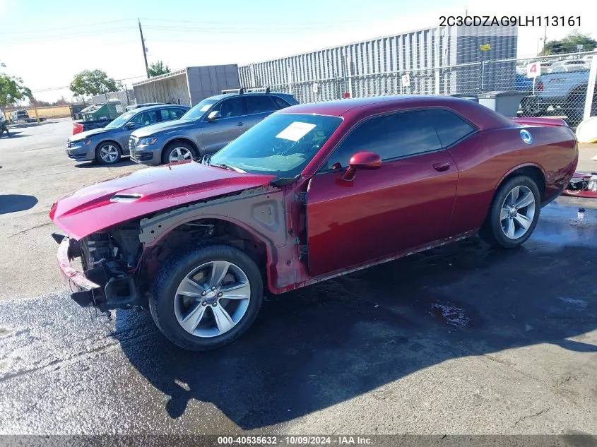 2020 Dodge Challenger Sxt VIN: 2C3CDZAG9LH113161 Lot: 40535632