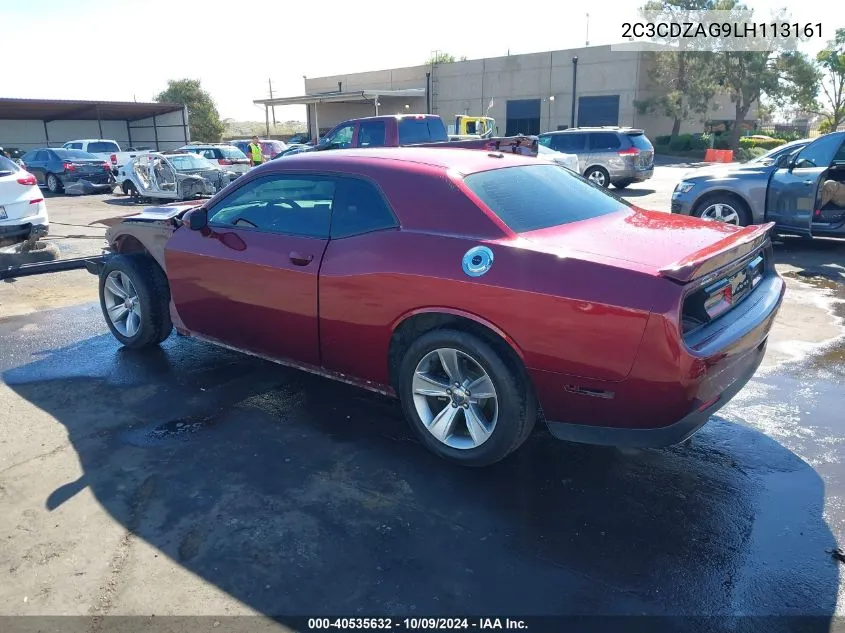 2020 Dodge Challenger Sxt VIN: 2C3CDZAG9LH113161 Lot: 40535632