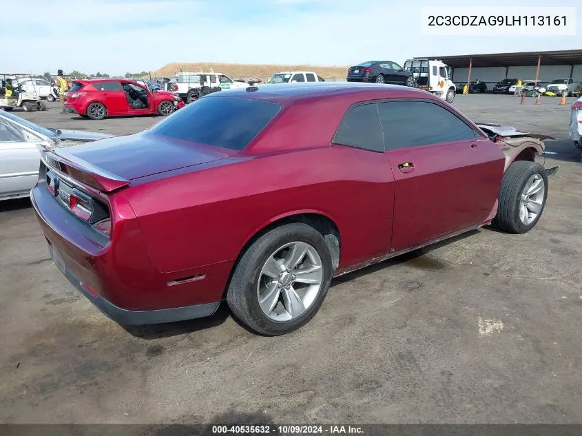 2020 Dodge Challenger Sxt VIN: 2C3CDZAG9LH113161 Lot: 40535632