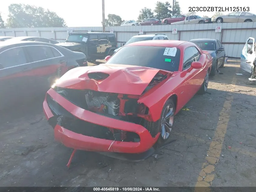 2020 Dodge Challenger R/T VIN: 2C3CDZBT2LH125163 Lot: 40545819