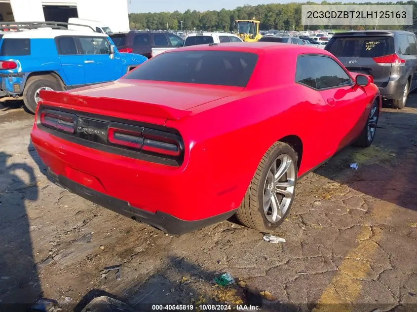 2020 Dodge Challenger R/T VIN: 2C3CDZBT2LH125163 Lot: 40545819