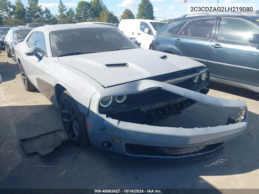 2020 Dodge Challenger Sxt VIN: 2C3CDZAG2LH219080 Lot: 40563427