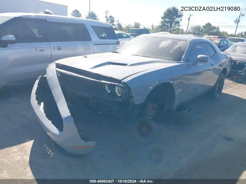 2020 Dodge Challenger Sxt VIN: 2C3CDZAG2LH219080 Lot: 40563427