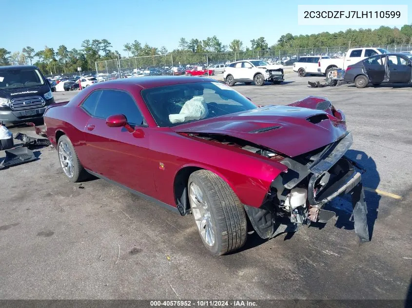 2020 Dodge Challenger R/T Scat Pack VIN: 2C3CDZFJ7LH110599 Lot: 40575952