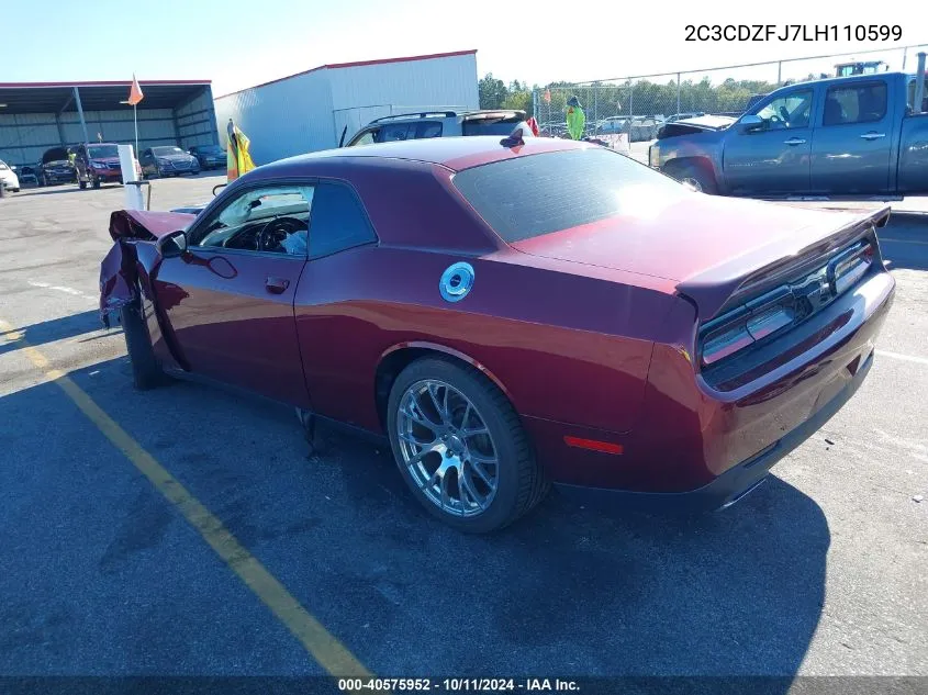 2020 Dodge Challenger R/T Scat Pack VIN: 2C3CDZFJ7LH110599 Lot: 40575952