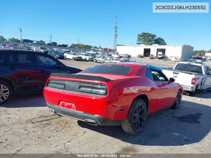 2C3CDZJG6LH230552 2020 Dodge Challenger Gt