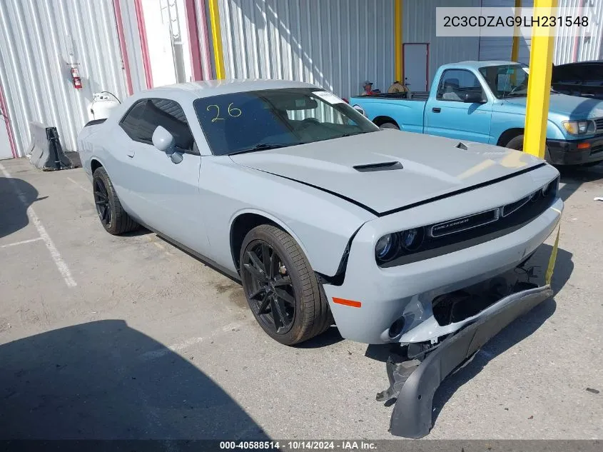 2020 Dodge Challenger Sxt VIN: 2C3CDZAG9LH231548 Lot: 40588514