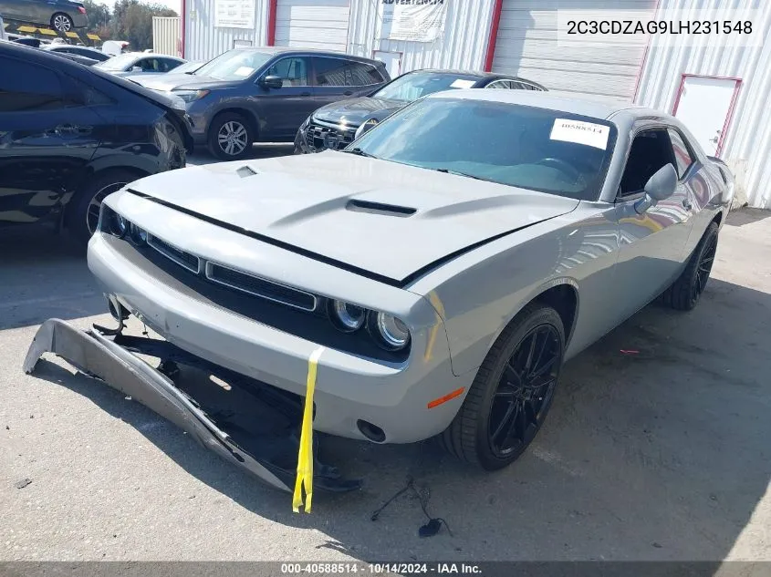 2020 Dodge Challenger Sxt VIN: 2C3CDZAG9LH231548 Lot: 40588514