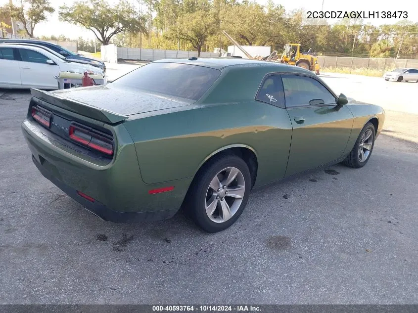 2020 Dodge Challenger Sxt VIN: 2C3CDZAGXLH138473 Lot: 40593764