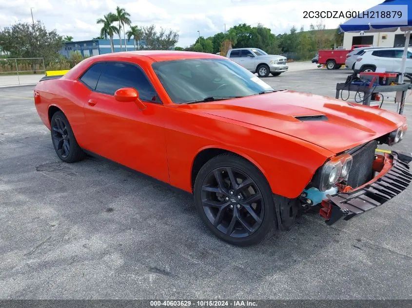 2020 Dodge Challenger Sxt VIN: 2C3CDZAG0LH218879 Lot: 40603629