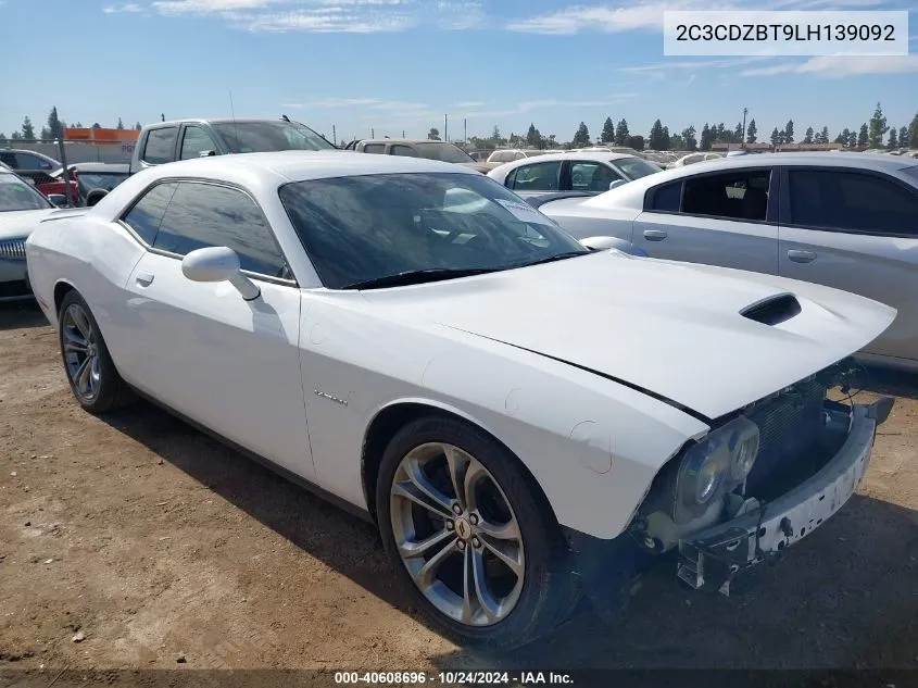 2020 Dodge Challenger R/T VIN: 2C3CDZBT9LH139092 Lot: 40608696