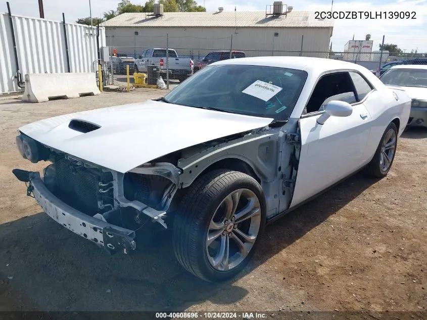 2020 Dodge Challenger R/T VIN: 2C3CDZBT9LH139092 Lot: 40608696