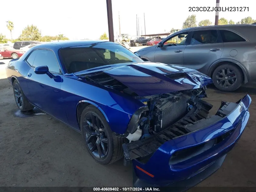 2020 Dodge Challenger Gt VIN: 2C3CDZJG3LH231271 Lot: 40609402