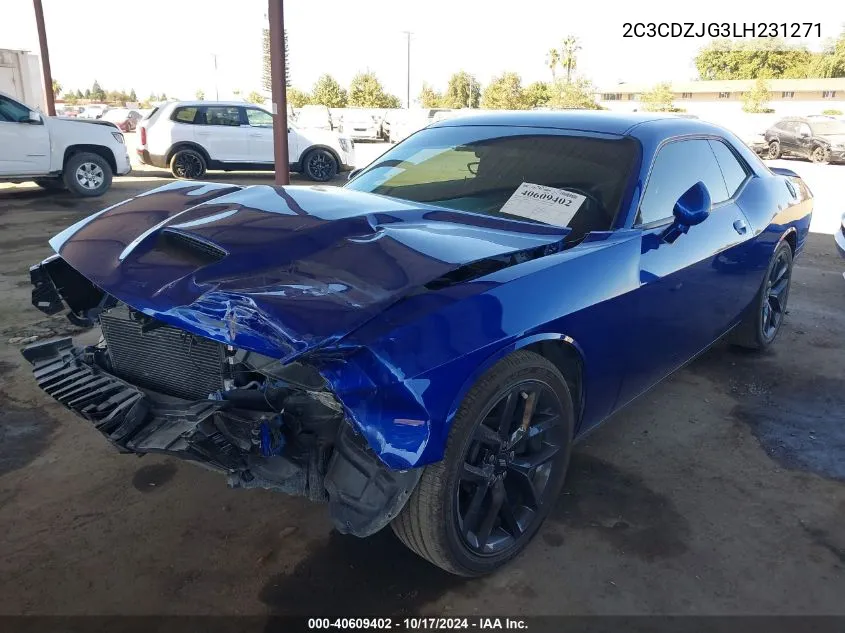 2020 Dodge Challenger Gt VIN: 2C3CDZJG3LH231271 Lot: 40609402