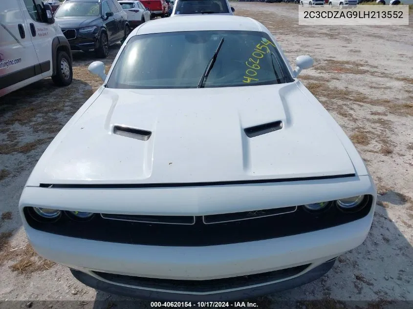 2020 Dodge Challenger Sxt VIN: 2C3CDZAG9LH213552 Lot: 40620154