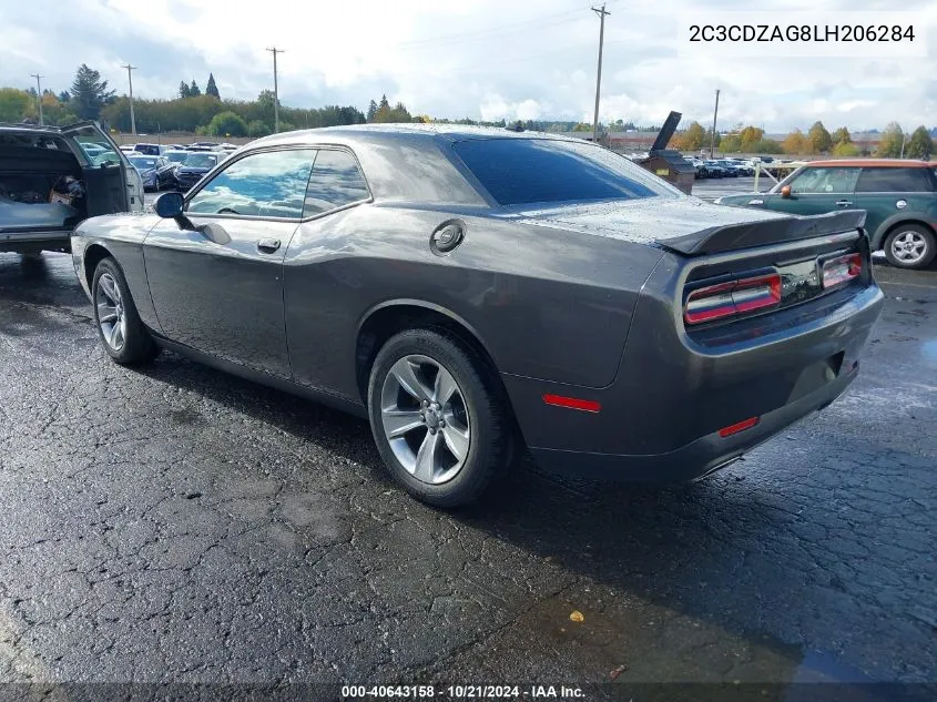 2020 Dodge Challenger Sxt VIN: 2C3CDZAG8LH206284 Lot: 40643158