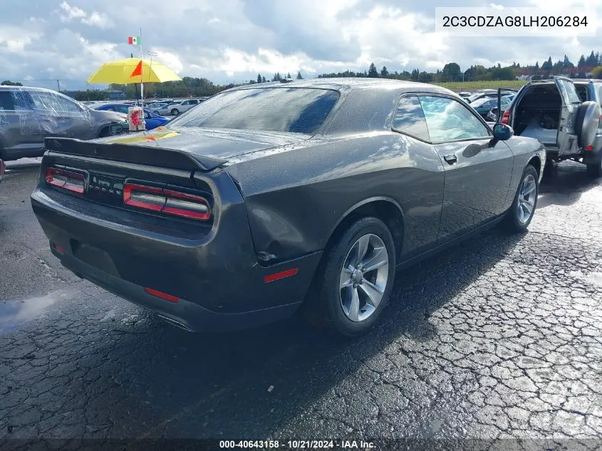 2020 Dodge Challenger Sxt VIN: 2C3CDZAG8LH206284 Lot: 40643158