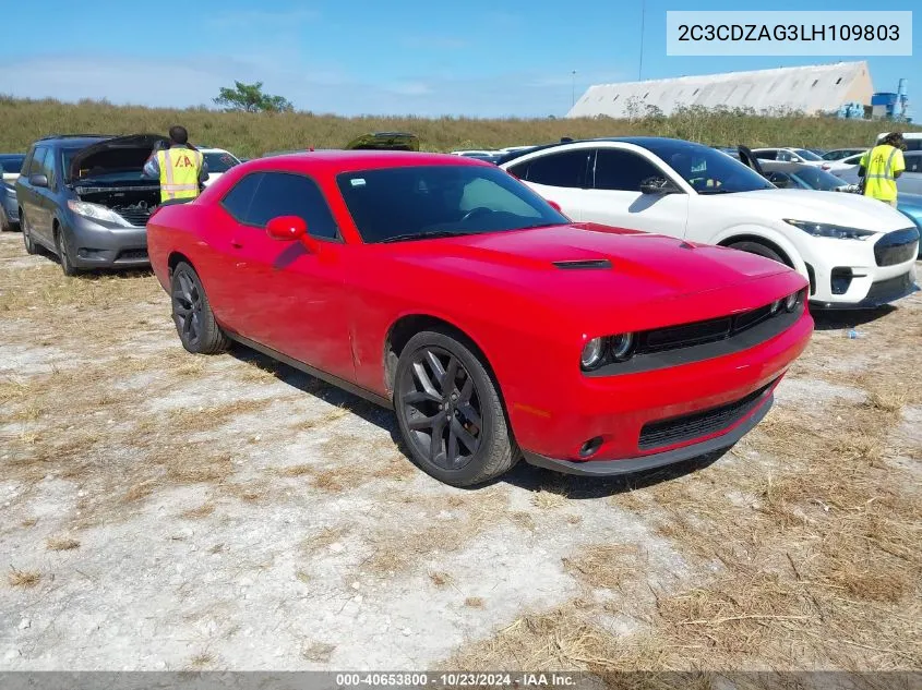 2020 Dodge Challenger Sxt VIN: 2C3CDZAG3LH109803 Lot: 40653800