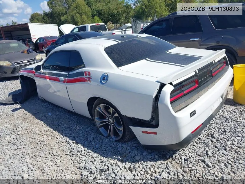 2020 Dodge Challenger R/T VIN: 2C3CDZBT9LH130893 Lot: 40662503