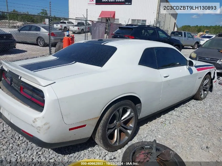 2020 Dodge Challenger R/T VIN: 2C3CDZBT9LH130893 Lot: 40662503