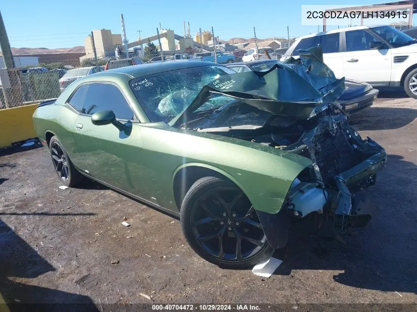 2020 Dodge Challenger Sxt VIN: 2C3CDZAG7LH134915 Lot: 40704472