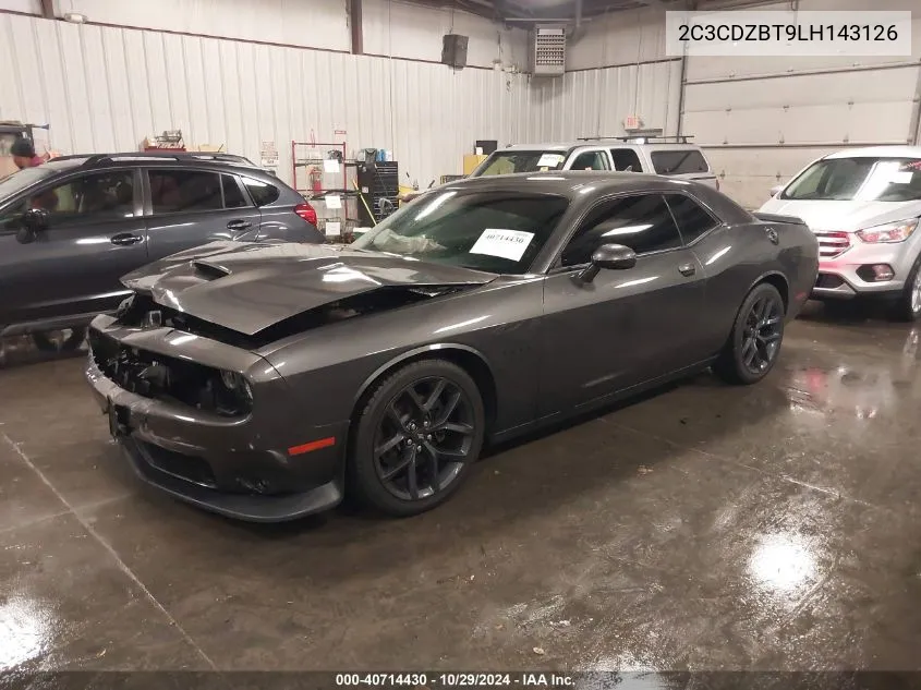 2020 Dodge Challenger R/T VIN: 2C3CDZBT9LH143126 Lot: 40714430