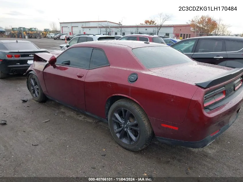 2020 Dodge Challenger Gt Awd VIN: 2C3CDZKG1LH170484 Lot: 40766101