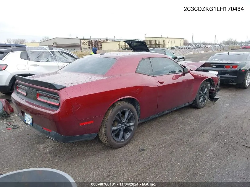 2020 Dodge Challenger Gt Awd VIN: 2C3CDZKG1LH170484 Lot: 40766101