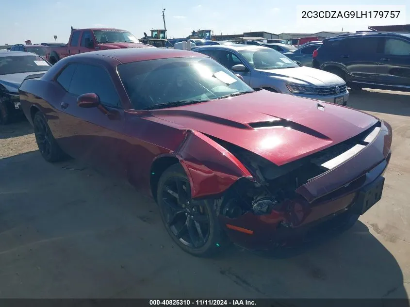 2020 Dodge Challenger Sxt VIN: 2C3CDZAG9LH179757 Lot: 40825310