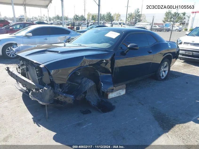 2C3CDZAG0LH105563 2020 Dodge Challenger Sxt