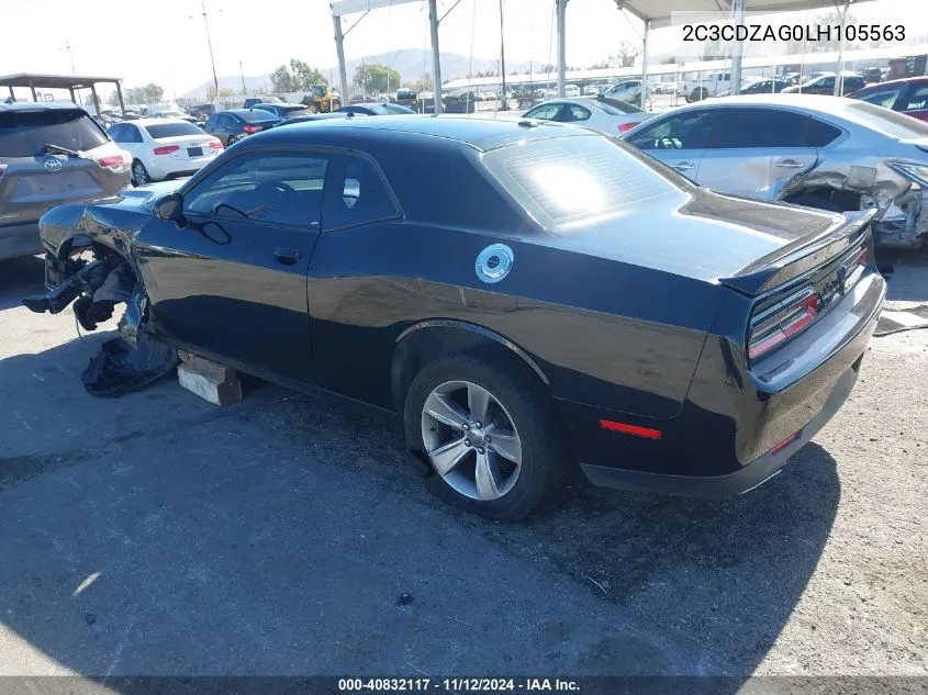 2C3CDZAG0LH105563 2020 Dodge Challenger Sxt