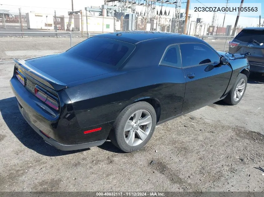 2C3CDZAG0LH105563 2020 Dodge Challenger Sxt