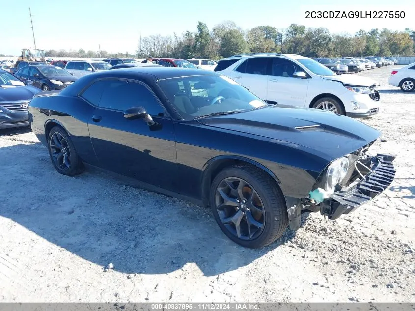 2C3CDZAG9LH227550 2020 Dodge Challenger Sxt