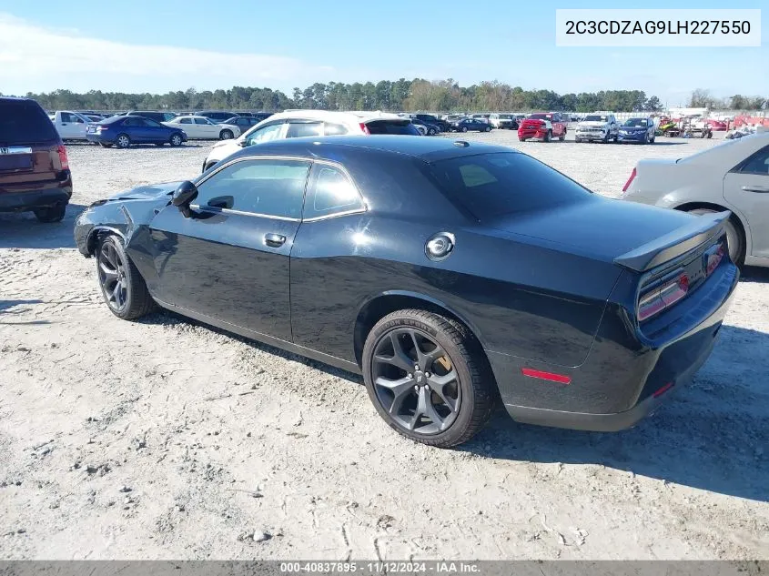 2C3CDZAG9LH227550 2020 Dodge Challenger Sxt