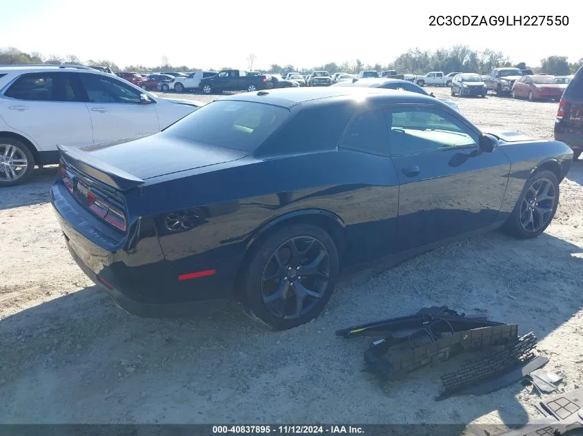 2C3CDZAG9LH227550 2020 Dodge Challenger Sxt