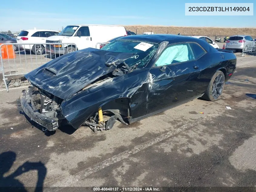 2020 Dodge Challenger R/T VIN: 2C3CDZBT3LH149004 Lot: 40848137