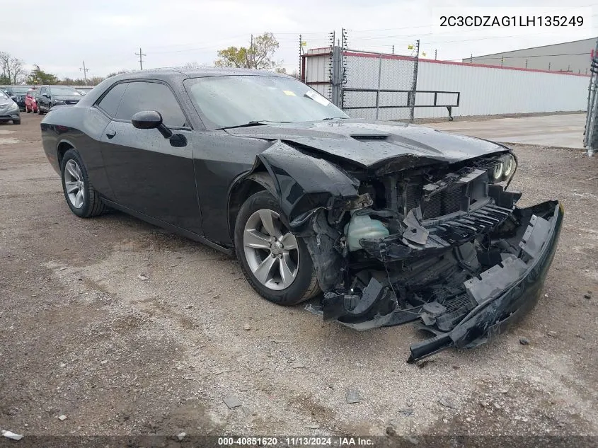 2C3CDZAG1LH135249 2020 Dodge Challenger Sxt