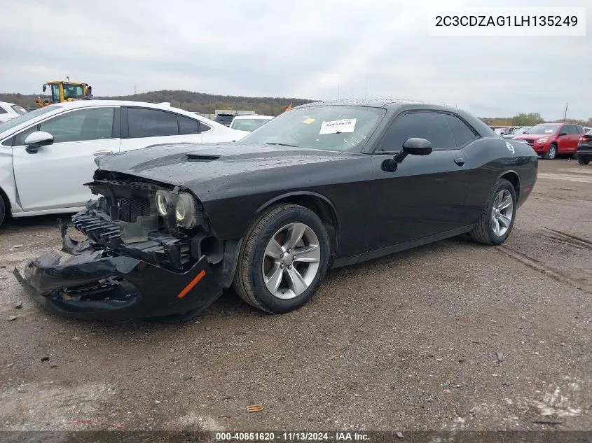 2C3CDZAG1LH135249 2020 Dodge Challenger Sxt